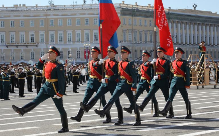 Юнармейцы Санкт-Петербурга приняли участие в Параде Победы